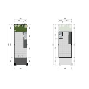 Denah A+ Lebar 5 - 2 Lantai - CitraLand Puncak Tidar Malang denah a+ lebar 5 2 lantai citraland puncak tidar malang