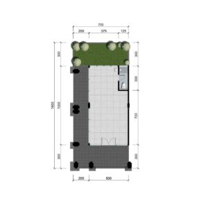 denah a+lebar 7   1 lantai   citraland puncak tidar malang