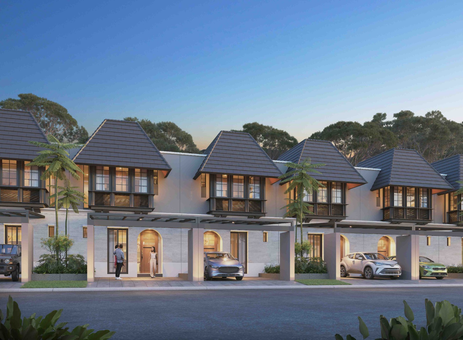 fasad rumah type calia   citraland puncak tidar malang