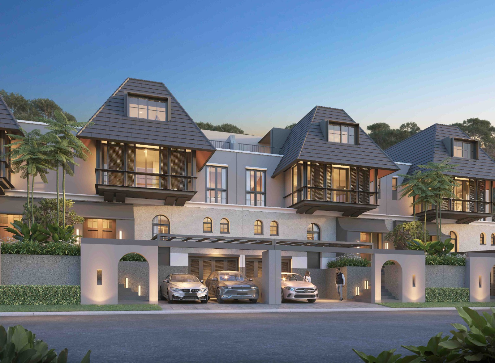 fasad rumah type carnia   citraland puncak tidar malang