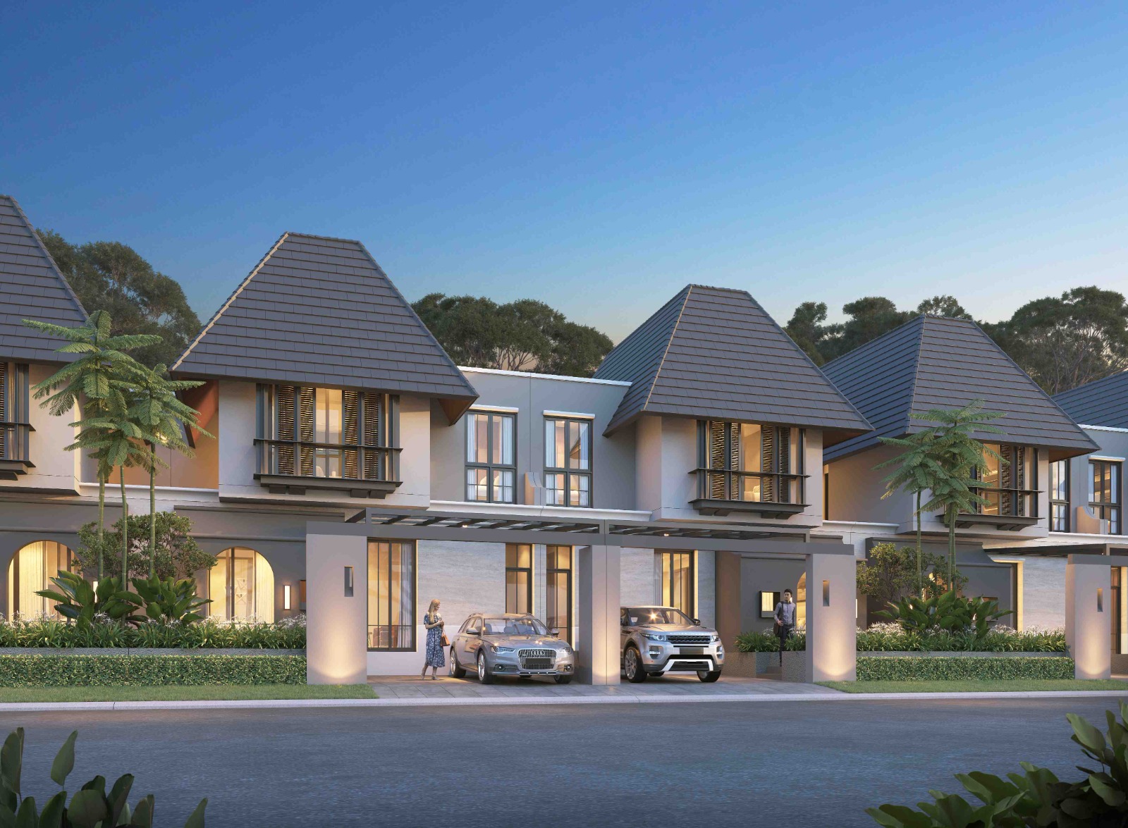 fasad rumah type celsa   citraland puncak tidar malang