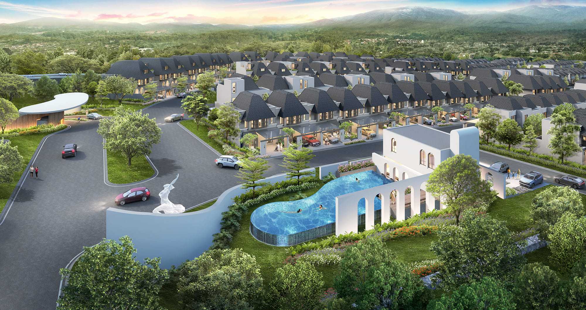 kawasan cluster yellow leaf   citraland puncak tidar malang