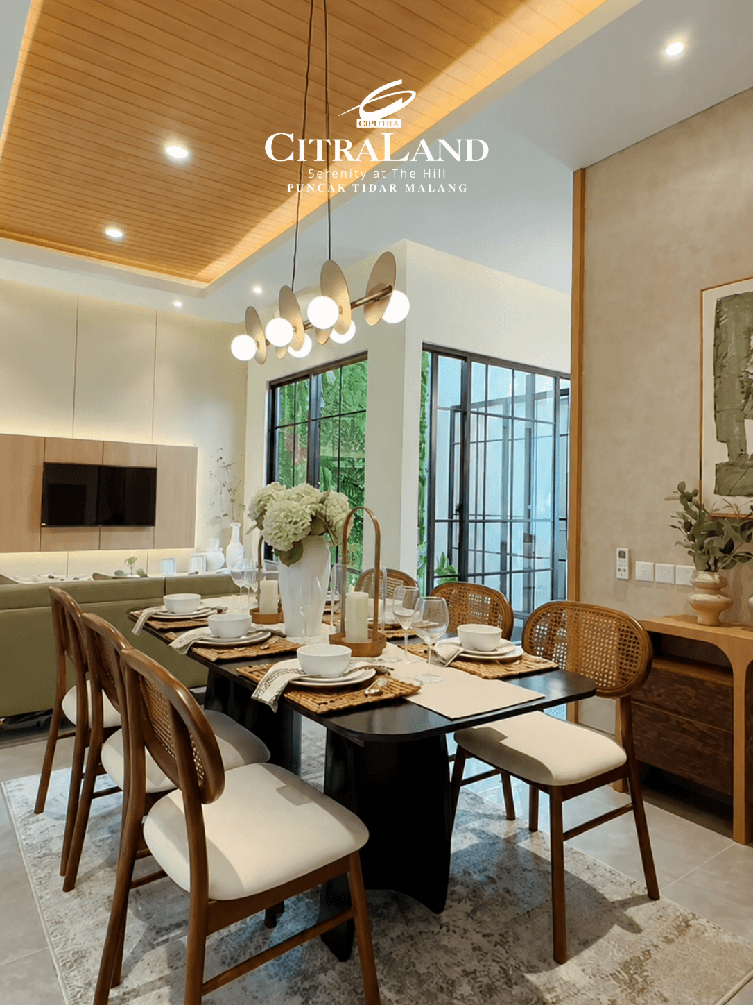 Open Space Living Room - CitraLand Puncak Tidar Malang open space living room citraland puncak tidar malang